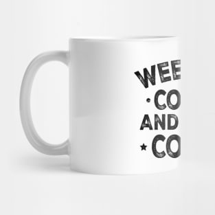 Vintage Retro Weekends Coffee And Dance Comps Mug